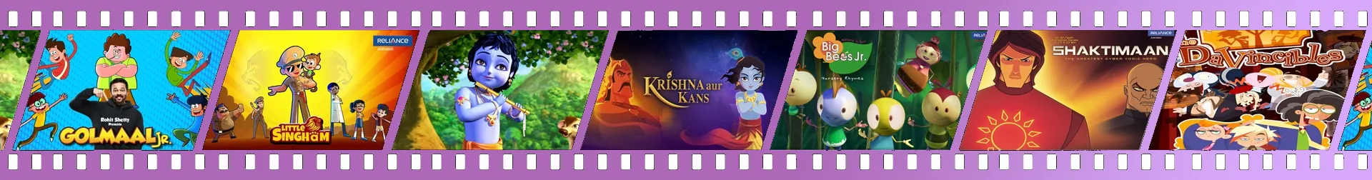 Reliance Animation Studios productions — Golmaal Jr, Little Singham, Krishna aur Kans, Shaktimaan and more